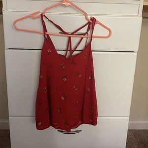Red AE tank top small
